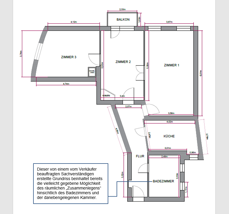 Wohnung zum Kaufen in Berlin 522.000 € 95.11 m²