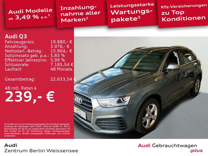 Audi Q3 65.517 km 19.880 € Berlin 13088
