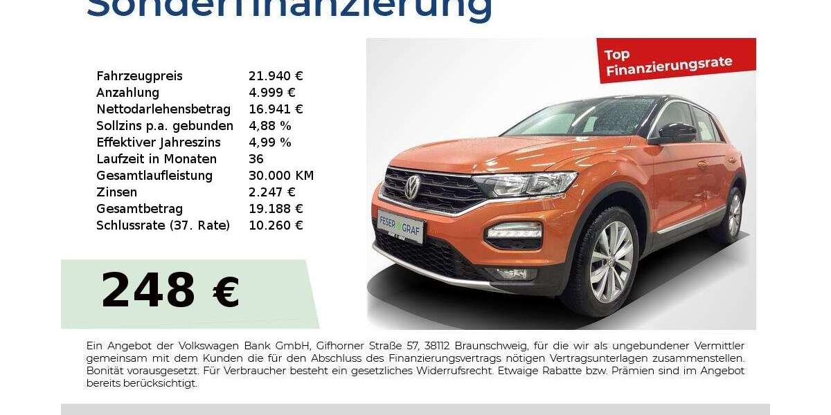 VW T-Roc 70.582 km 19.510 &euro; Fürth 90763