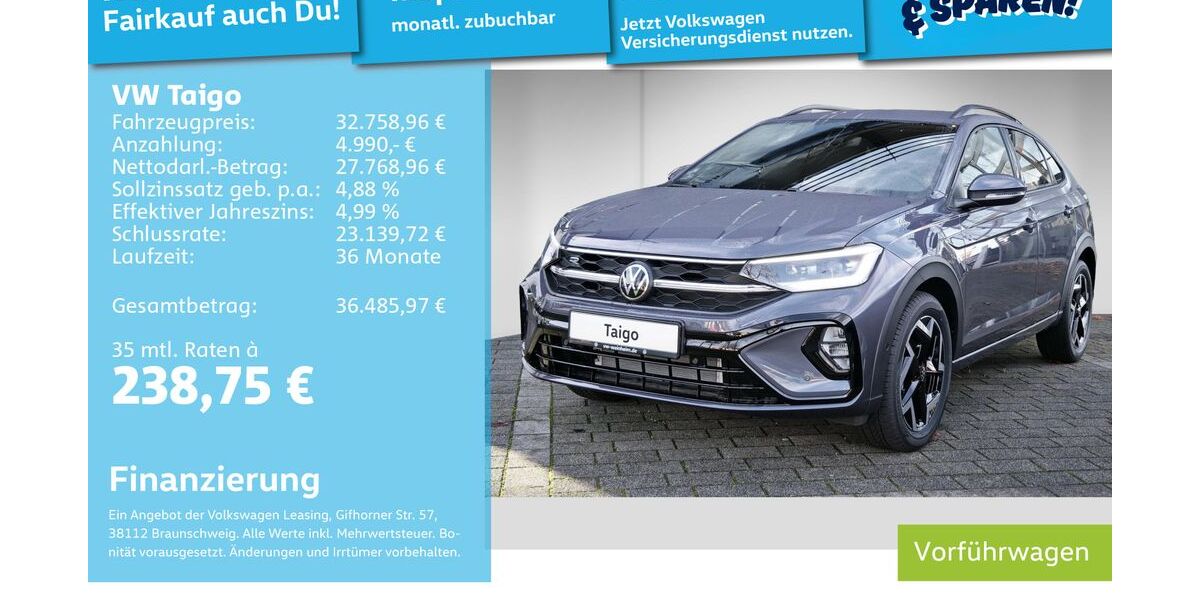 VW Taigo 9.900 km 30.689 &euro; Mannheim 68309