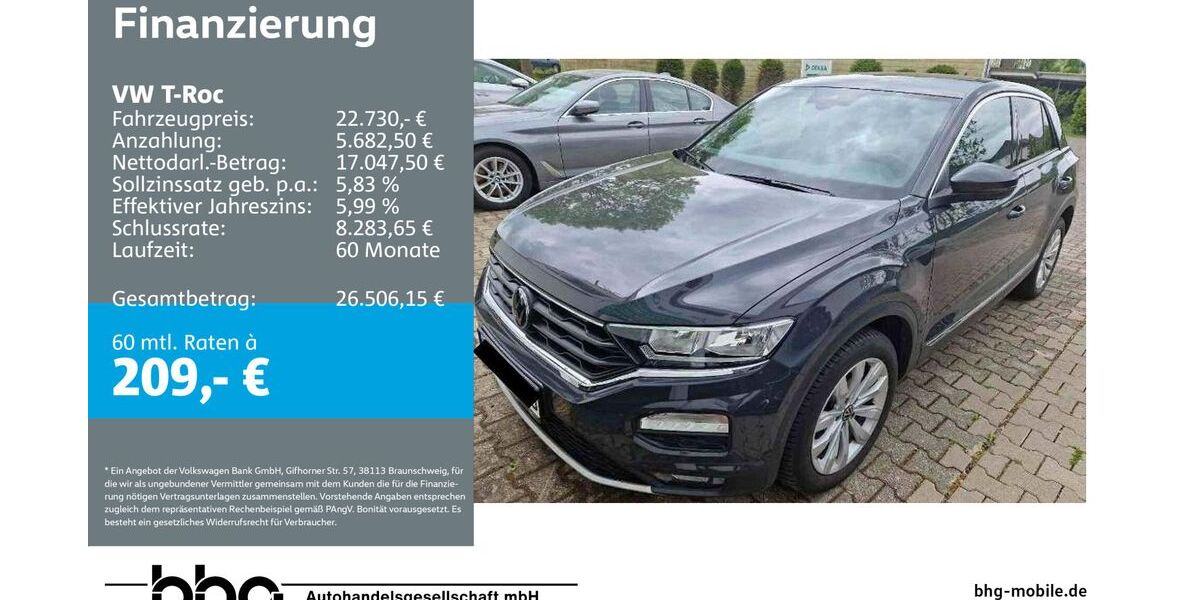 VW T-Roc 69.470 km 22.730 &euro; Ettlingen 76275
