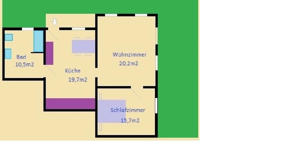 Erdgeschoßwohnung Versmold - 2 Zimmer, 66 m&sup2;, 180.000&euro; | Angebot:26412225