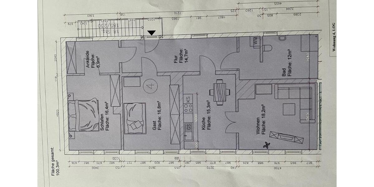 4,5 Raumwohnung 4 zimmer