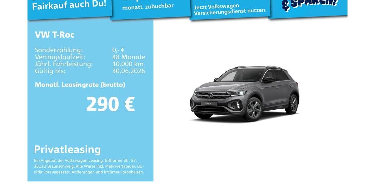 VW T-Roc 18.565 km 29.491 &euro; Mannheim 68309