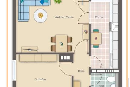 Frisch renovierte 2-Zimmer Wohnung zimmer