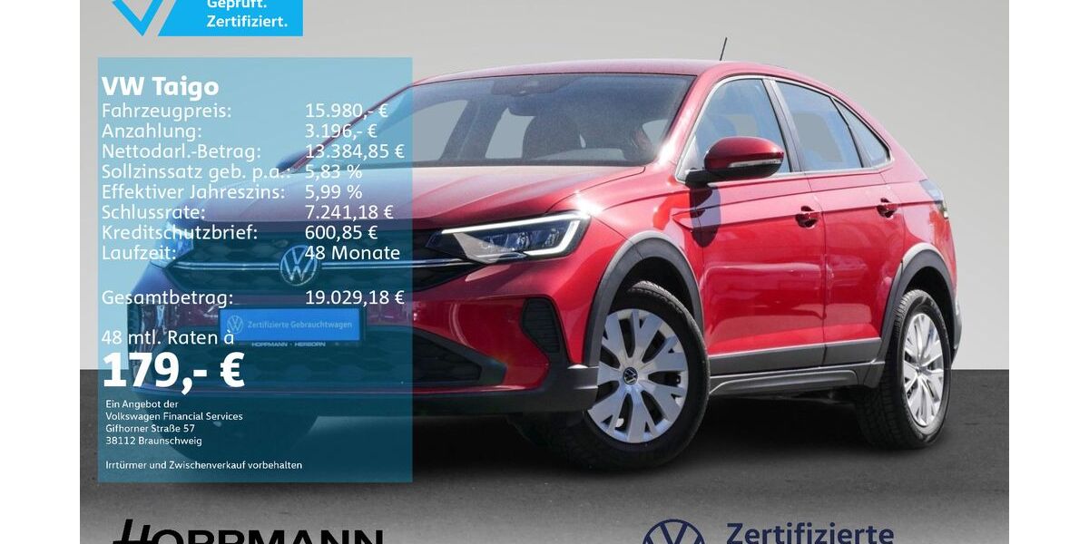 VW Taigo 34.102 km 15.980 &euro; Herborn 35745