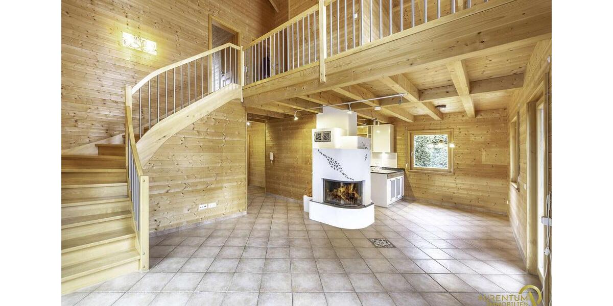 Geschmackvolles, energieeffizientes Massivholzhaus mit 3 Schlafzimmern und Wintergarten zur Miete 5 zimmer