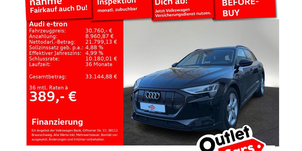 Audi e-tron 16.785 km 30.760 &euro; Senden 89250