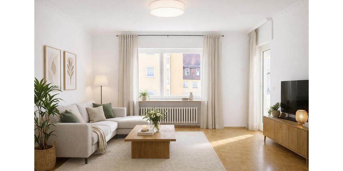 Etagenwohnung Bamberg Gärtnerstadt - 3 Zimmer, 93 m&sup2;, 1.110&euro; | Angebot:26317414