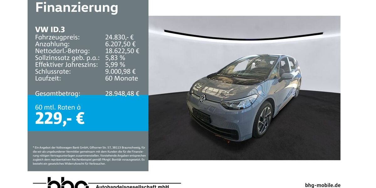 VW ID.3 41.078 km 24.830 &euro; Reutlingen 72770