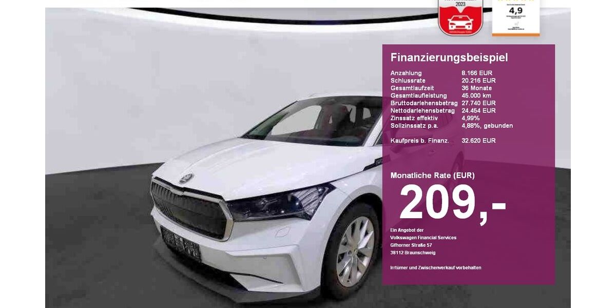 Skoda Enyaq 25.400 km 32.620 &euro; Albbruck 79774