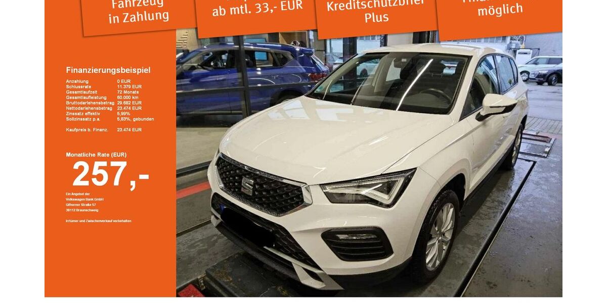 Seat Ateca 30.035 km 23.310 &euro; Memmingen 87700