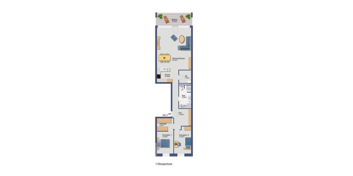 Etagenwohnung Schwerin Werdervorstadt - 3 Zimmer, 110 m&sup2;, 469.000&euro; | Angebot:25698172