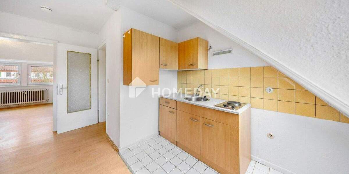 Kompakte Dachgeschosswohnung mit Weitblick 2 zimmer