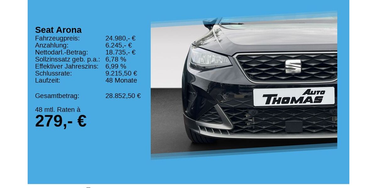 Seat Arona 3.498 km 24.980 &euro; Hennef 53773