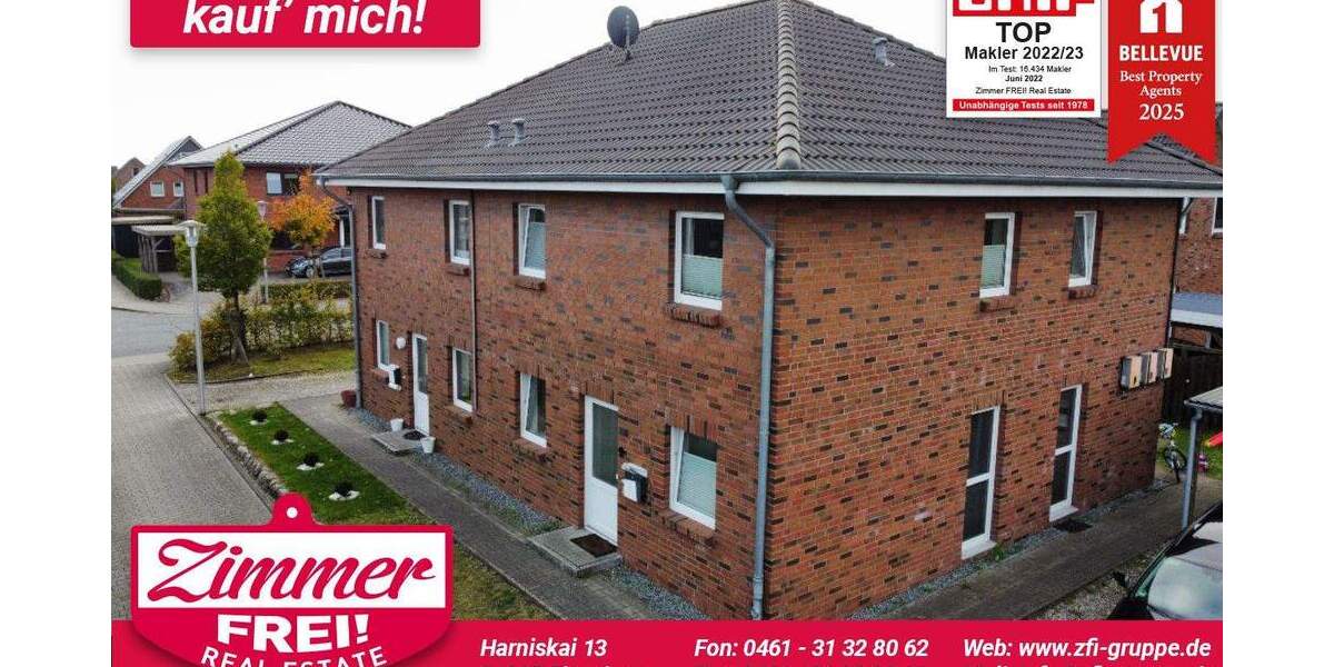 Doppelhaushälfte Flensburg Tarup - 4 Zimmer, 120 m&sup2;, 425.000&euro; | Angebot:23127476
