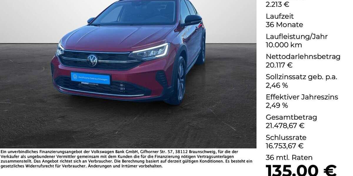 VW Taigo 1.996 km 22.330 &euro; Vechta 49377