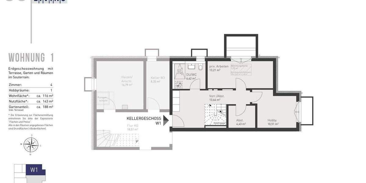 Etagenwohnung Vaterstetten Parsdorf - 5 Zimmer, 116 m&sup2;, 1.039.000&euro; | Angebot:25769067