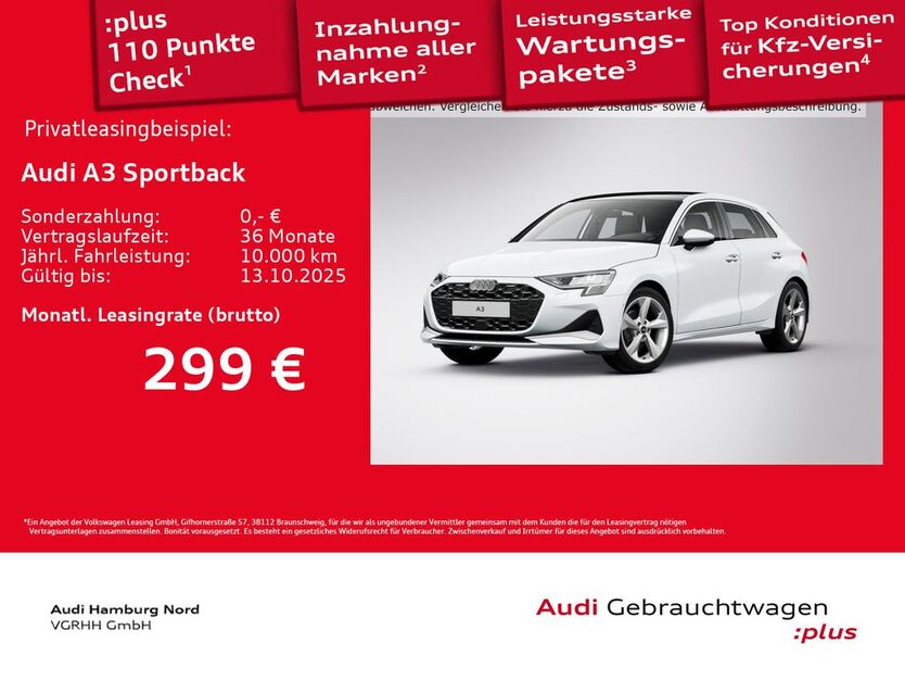 Audi A3 7.423 km 33.840 € Hamburg 22419