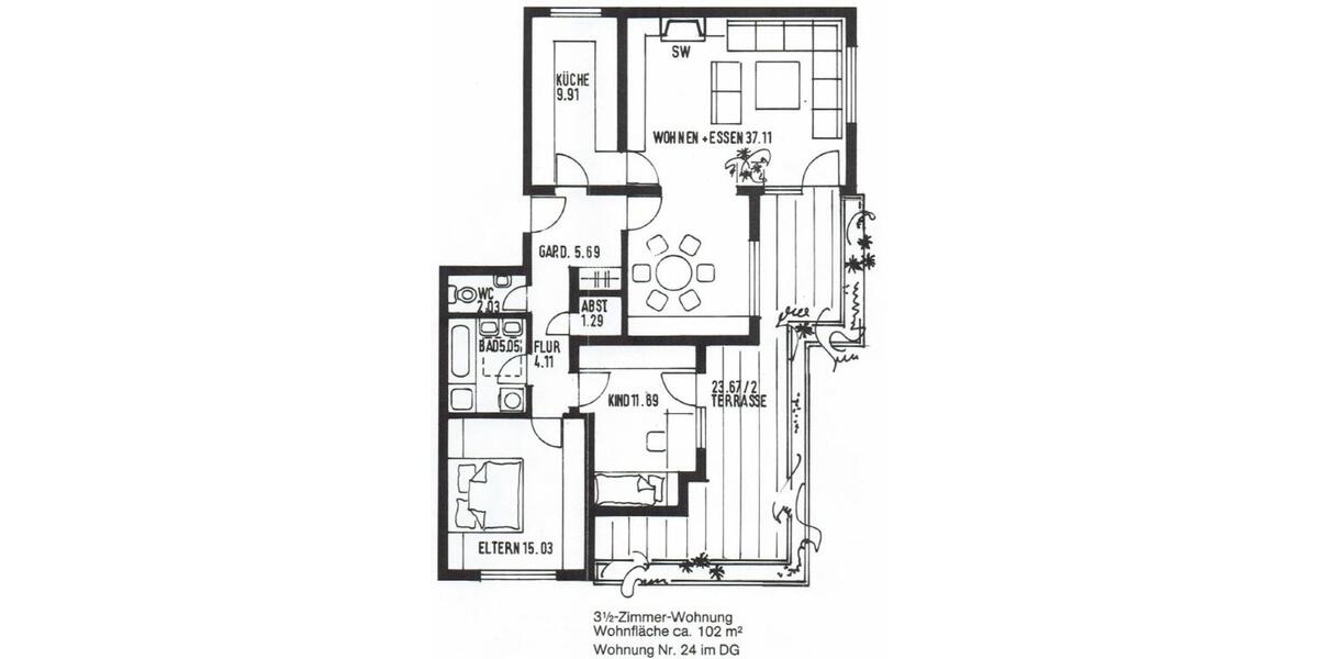 Einfamilienhaus Lauffen am Neckar - 3.5 Zimmer, 101 m&sup2;, 385.000&euro; | Angebot:24383529