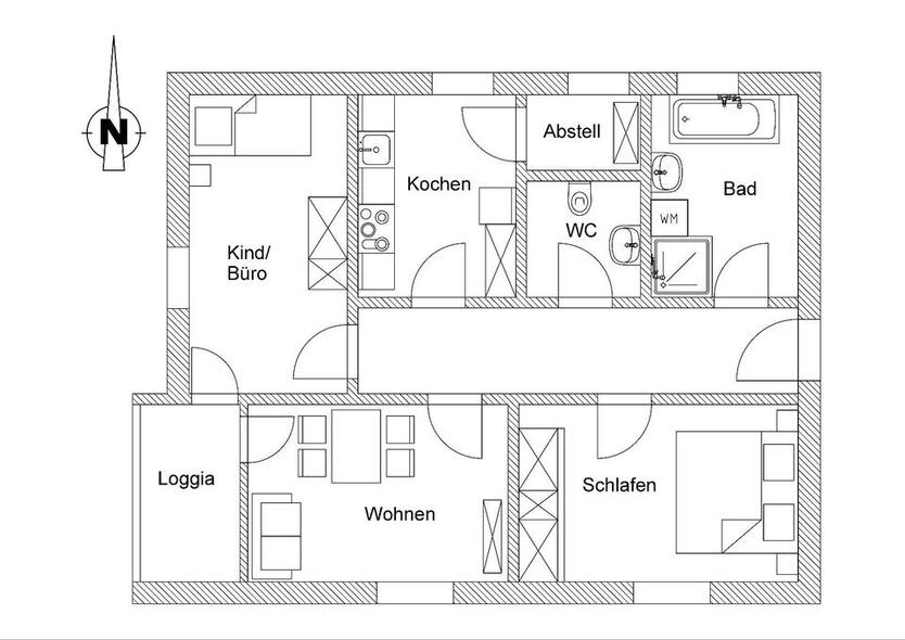 3-Zimmerwohnung