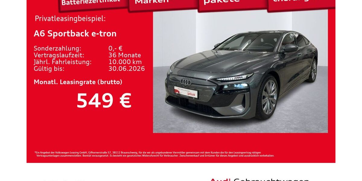 Audi A6 e-tron 7.663 km 54.950 &euro; Hamburg 20537