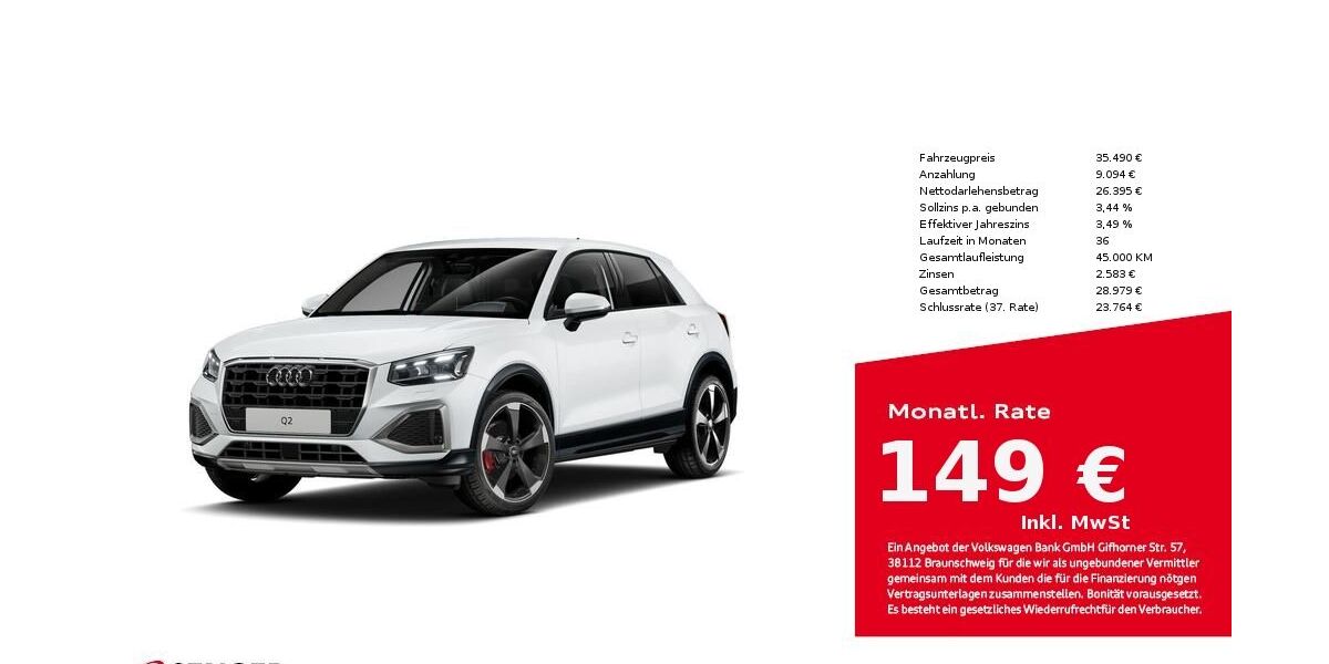 Audi Q2 6.903 km 34.480 &euro; Münster 48153