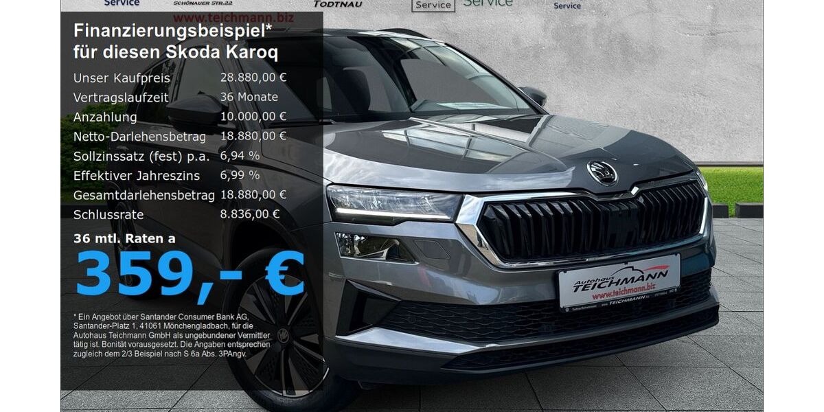 Skoda Karoq 91.100 km 28.880 &euro; Todtnau 79674