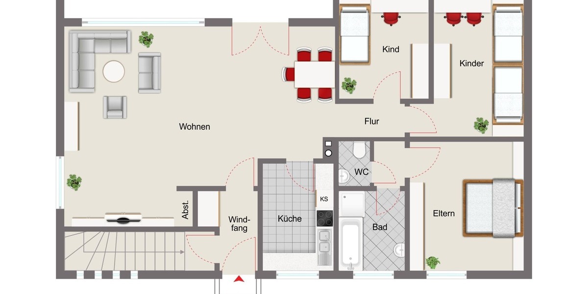 Wohnen auf einer Ebene - Einfamilienhaus Alfeld Langenholzen | Angebot:26234236