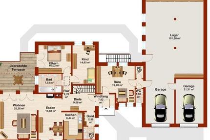 Bungalow mit großer Halle - ideal für Wohnen & Gewerbe! 7 zimmer