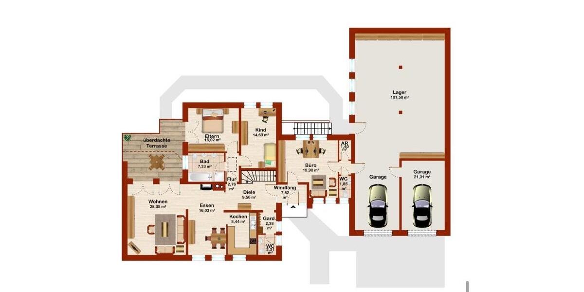 Bungalow mit großer Halle - ideal für Wohnen & Gewerbe! 7 zimmer