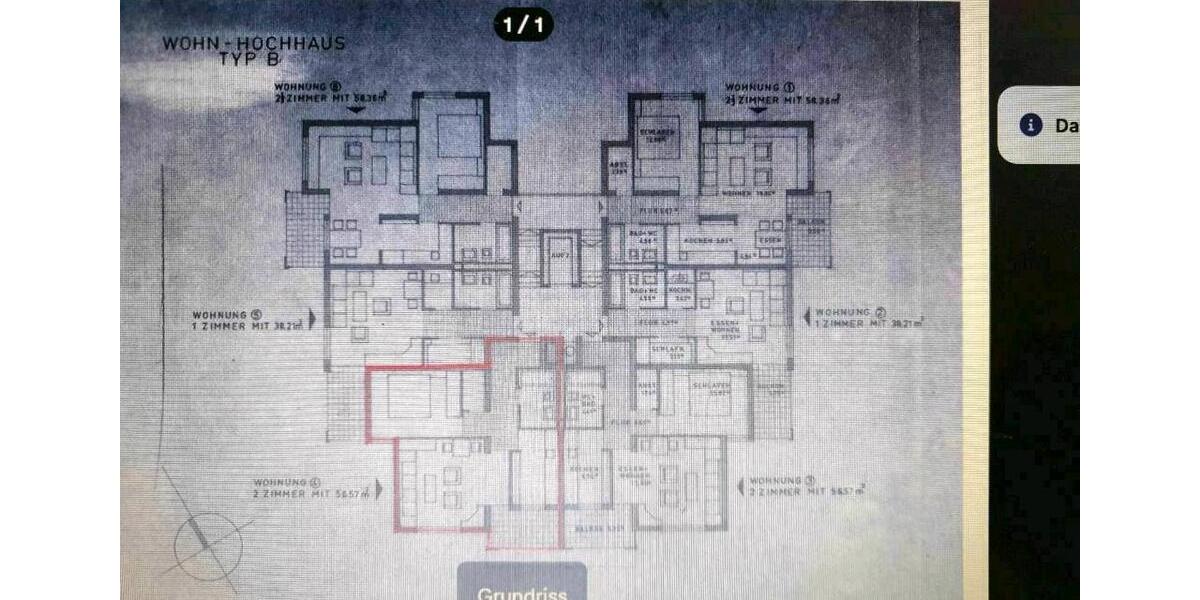 Erdgeschoßwohnung Radolfzell am Bodensee - 2 Zimmer, 51 m&sup2;, 170.000&euro; | Angebot:25893736