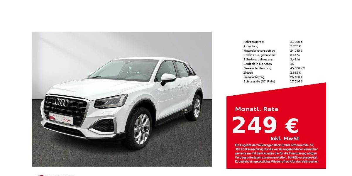 Audi Q2 25.000 km 29.880 &euro; Bielefeld 33609