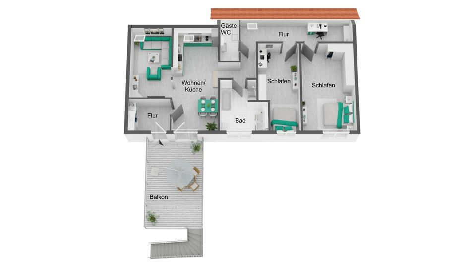 *Erstbezug* I 3 Zimmer I 24 m² Sonnenterrasse I Badewanne u. Dusche I 2 Stellplätze