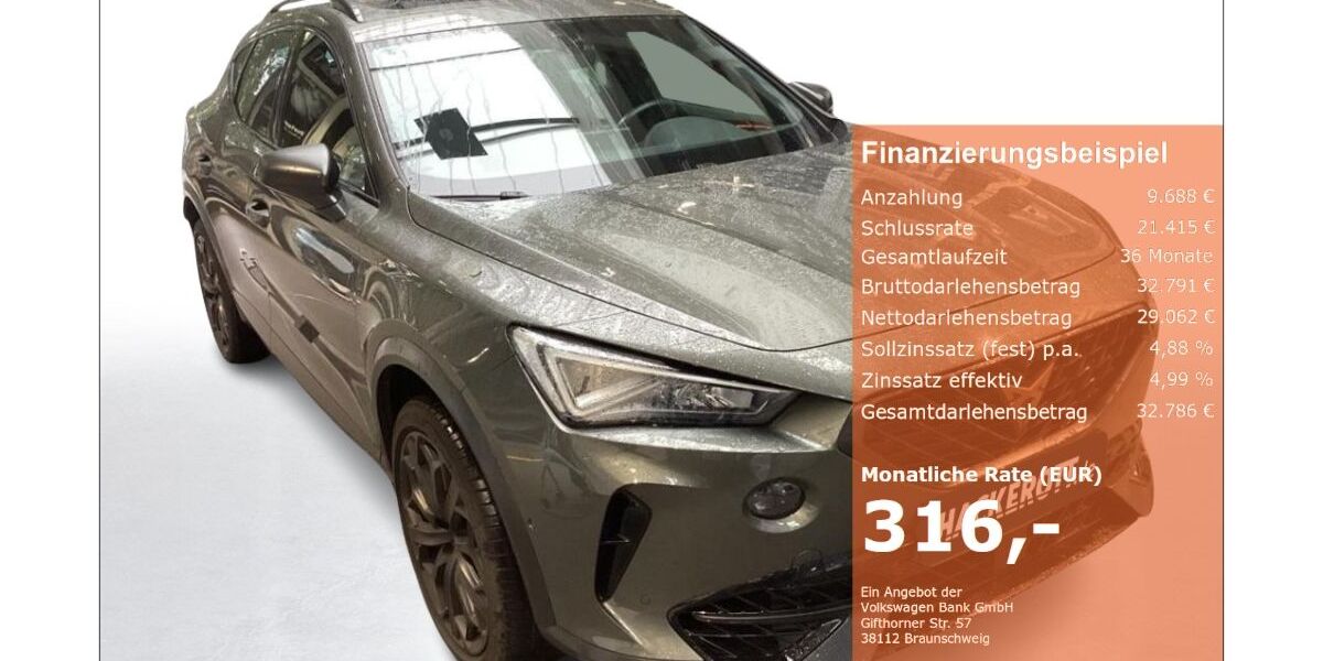 Cupra Formentor 20.630 km 38.750 &euro; Laatzen 30880