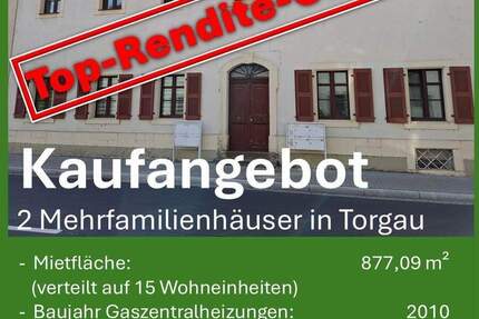 2 Mehrfamilienhäuser mit 15 Wohneinheiten, in Torgau 3 zimmer