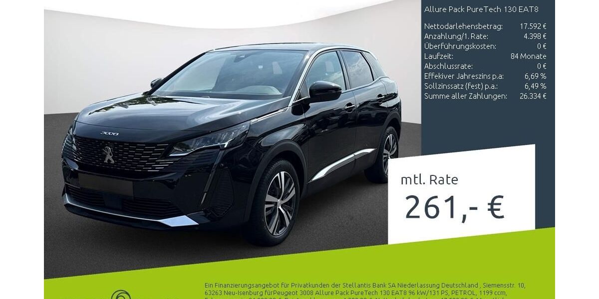 Peugeot 3008 22.302 km 21.990 &euro; Dülmen 48249