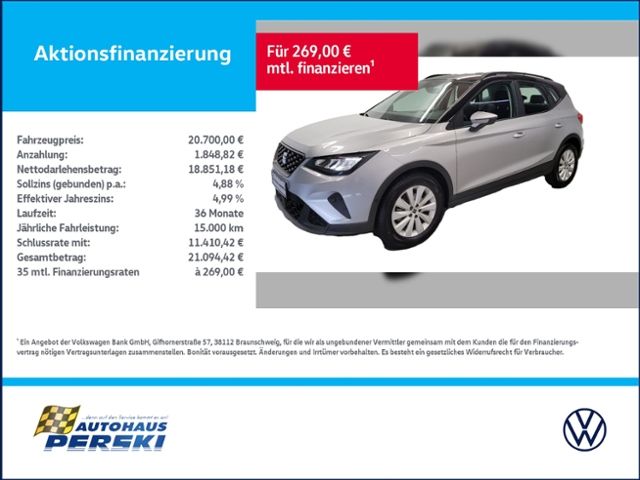 Seat Arona 20.652 km 19.900 € Wanzleben-Börde OT Hohendodeleben 39164