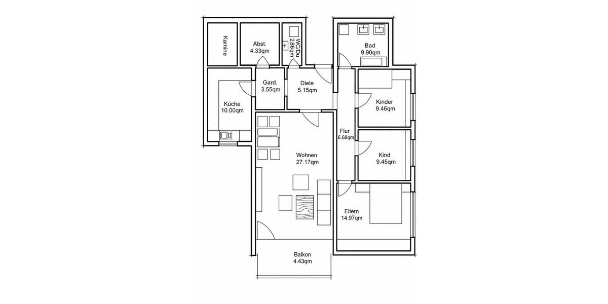 Etagenwohnung Plüderhausen - 4 Zimmer, 103 m&sup2;, 329.000&euro; | Angebot:26850866