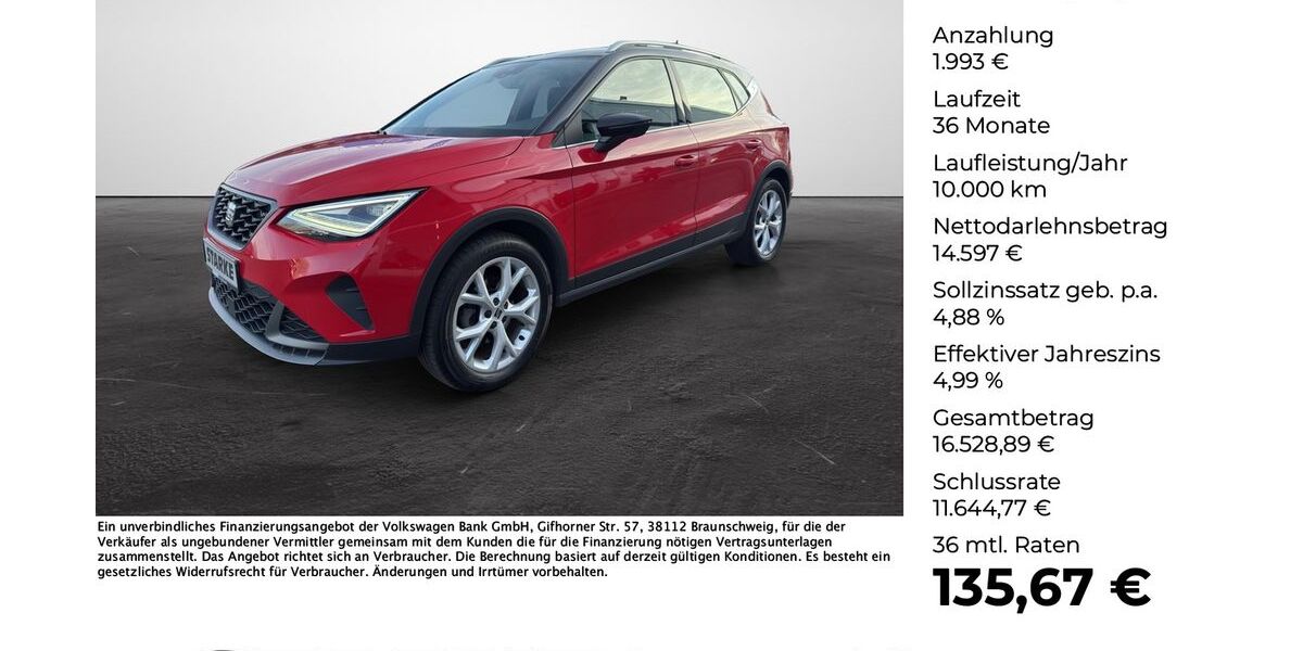 Seat Arona 24.317 km 16.590 &euro; Osnabrück 49078