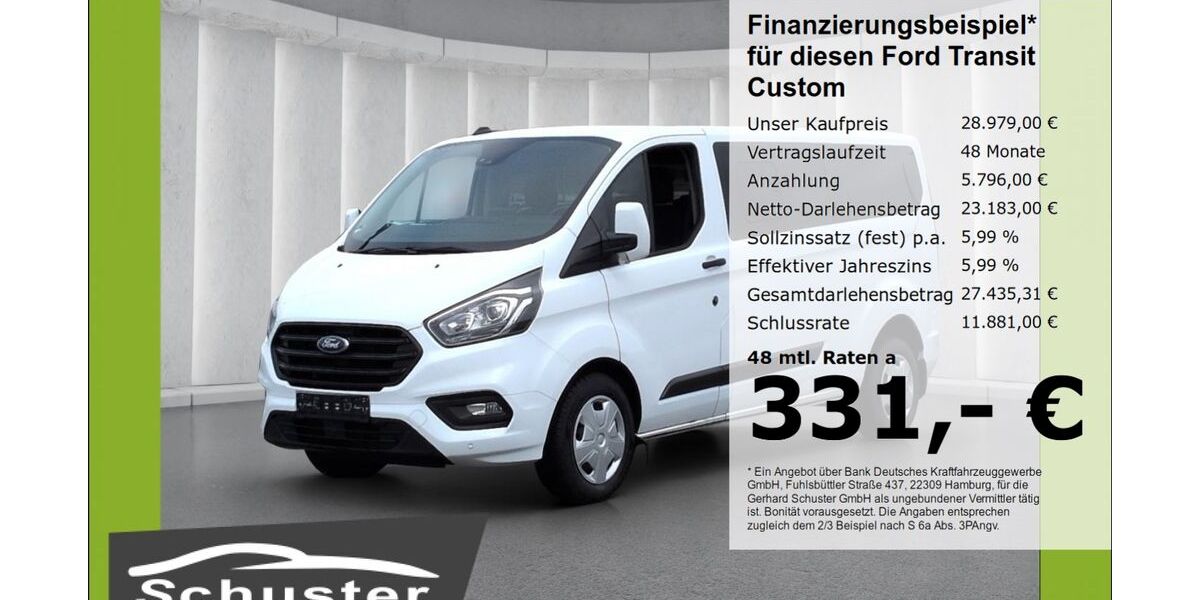 Ford Transit Custom 121.324 km 28.479 &euro; Ruhstorf 94099