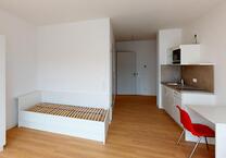 Jetzt Umzugsbonus sichern! Möbliertes 1-Zimmer-Apartment mit Einbauküche und Loggia