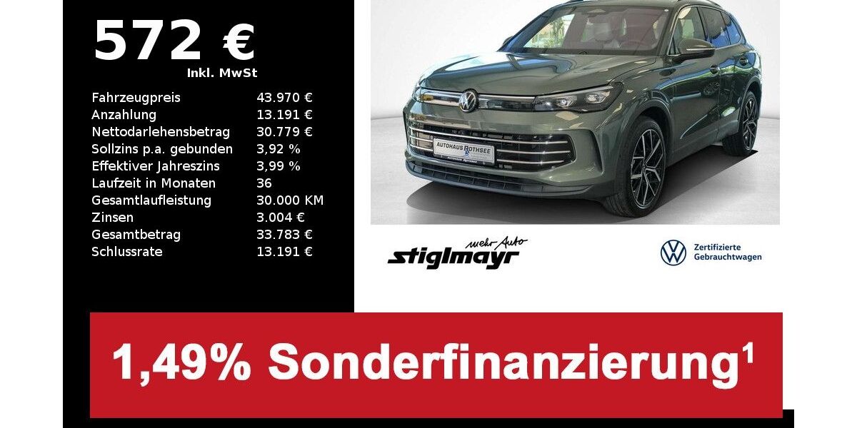 VW Tiguan 18.782 km 43.970 &euro; Pfaffenhofen/Ilm 85276