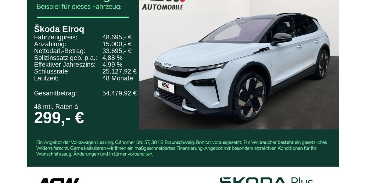 Skoda Elroq 8.500 km 48.695 &euro; Bad Rappenau 74906