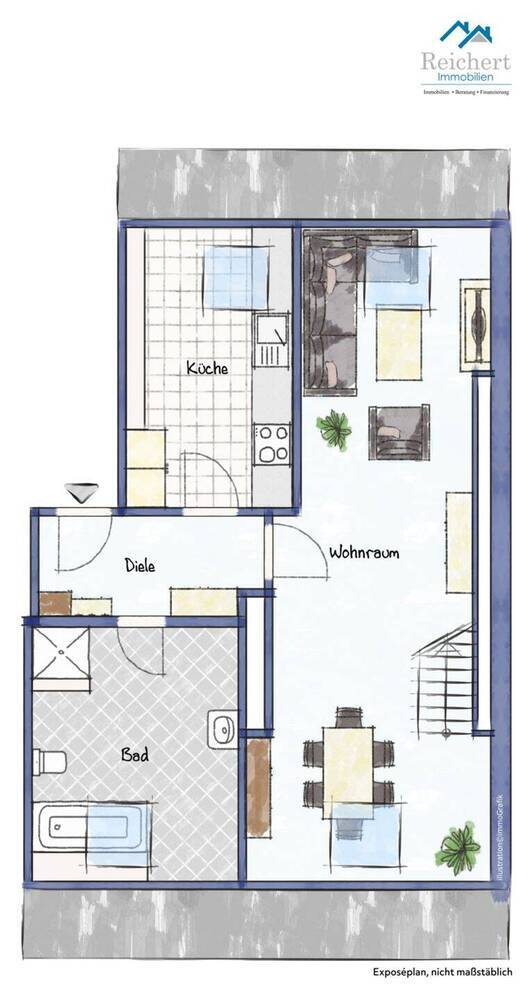 Elegante DG-Wohnung im angesagten Viertel