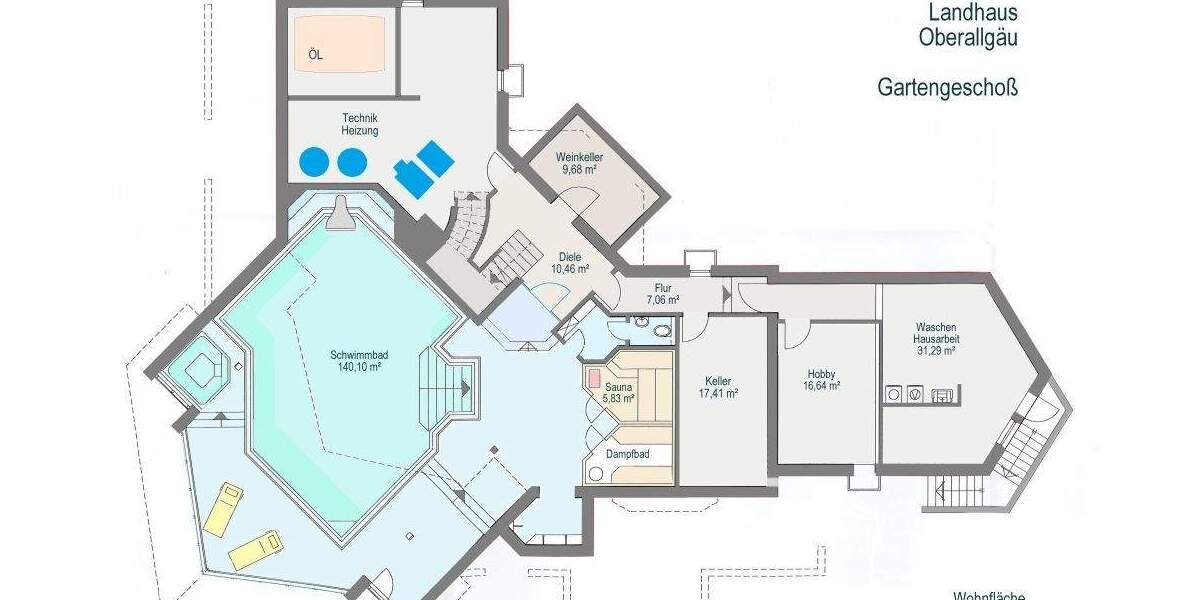 Einfamilienhaus Waltenhofen - 1 Zimmer, 570 m&sup2;, 2.550.000&euro; | Angebot:25693609