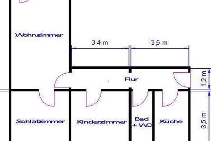 Wohnung Magdeburg Neustädter See - 3 Zimmer, 66 m&sup2;, 369&euro; | Angebot:25613579