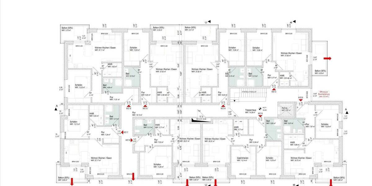 Etagenwohnung Schortens Heidmühle - 2 Zimmer, 58 m&sup2;, 239.000&euro; | Angebot:25737511