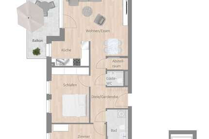 Wohnung Besigheim - 3.5 Zimmer, 79 m&sup2;, 1.000&euro; | Angebot:27353062