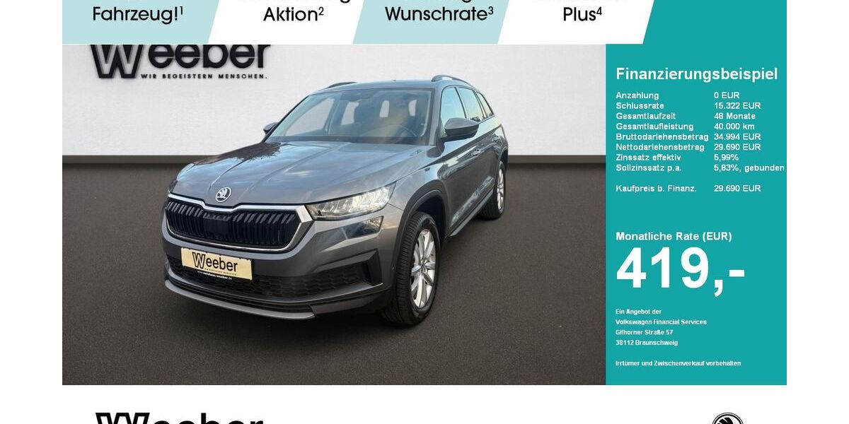 Skoda Kodiaq 82.802 km 28.890 &euro; Weil der Stadt 71263